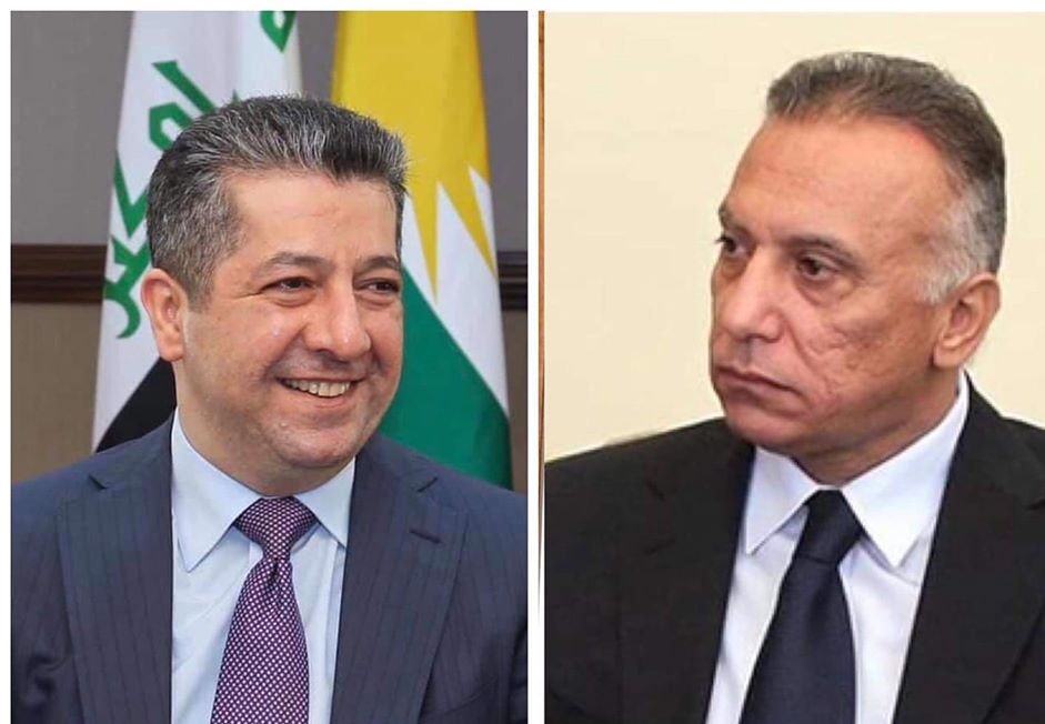 سەرۆکی حکومەتی هەرێمی کوردستان لە پەیوەندییەکی تەلەفۆنیدا پشتیوانی خۆی بۆ سەرۆک وەزیرانی راسپێردراو مستەفا کازمی ڕاگەیاند