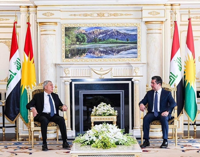 سەرۆکی حکوومەت پێشوازی لە سەرۆککۆماری عێراق کرد