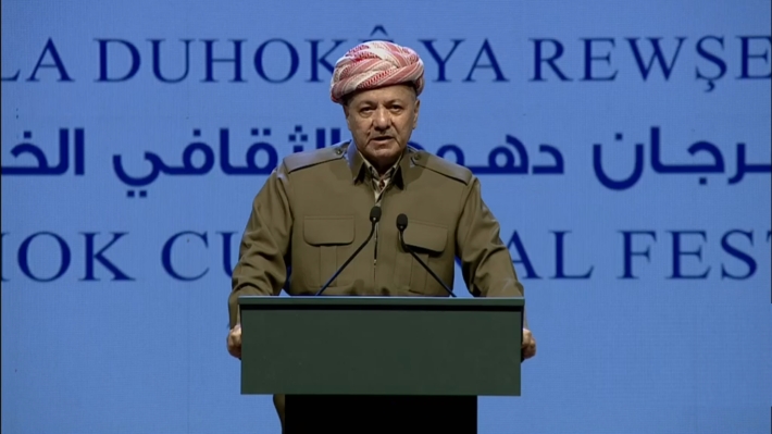 دەقی وتاری سەرۆك بارزانی لە پێنجەمی فێستیڤاڵی ڕۆشنبیریی دهۆك