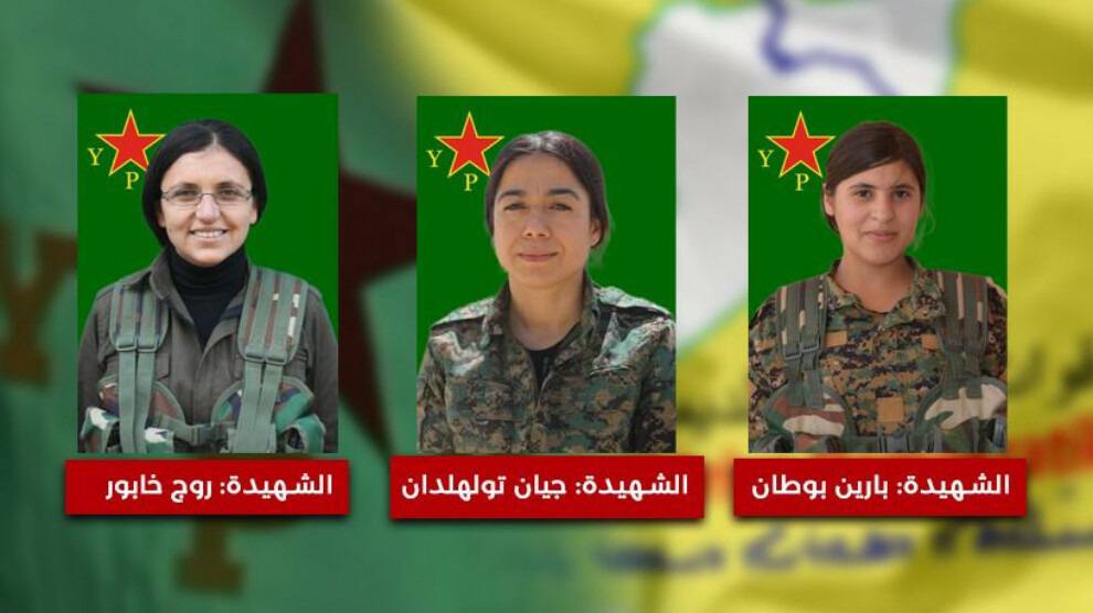 +   وێنە   ... " سەنتکام " بە بۆنەی شەهید بوونی سێ ژنە قارەمانی گەریلا لە لایەن تورکیاوە سەرخۆشی لە " هەسەدە " دەکات