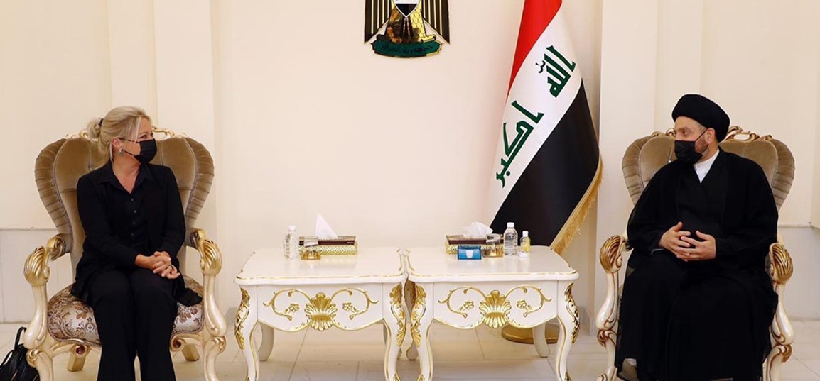 عەممار حەکیم و نوێنەری نەتەوە یەکگرتوەکان لە عێراق کۆبوونەوە