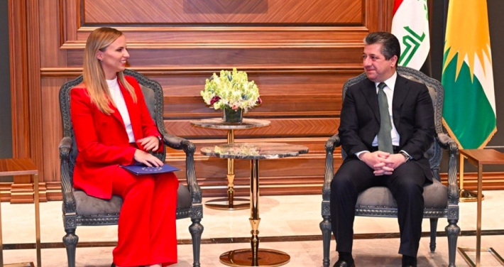 مەسرور بارزانى پێشوازى لە شاندێكى پەرلەمانی ئه‌ورووپا کرد