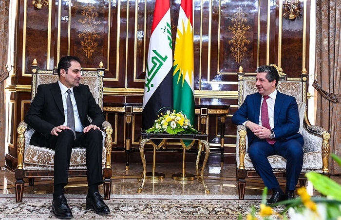 مەسروور بارزانی سەرۆکی حکوومەت پێشوازی لە جێگری یه‌که‌می سه‌رۆکی ئه‌نجوومه‌نی نوێنه‌رانی عێراق کرد