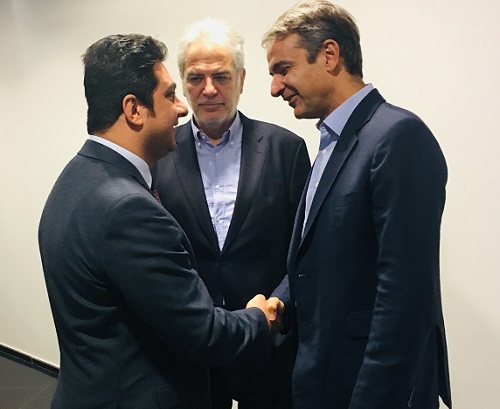 جێگری سەرۆکی ھەردوو ڕێکخراوی لاوانی سیاسی جیھان و ئەورووپا، لە لایەن سەرۆکوەزیرانی حکوومەتی یۆنانەوە پێشوازی لێکرا