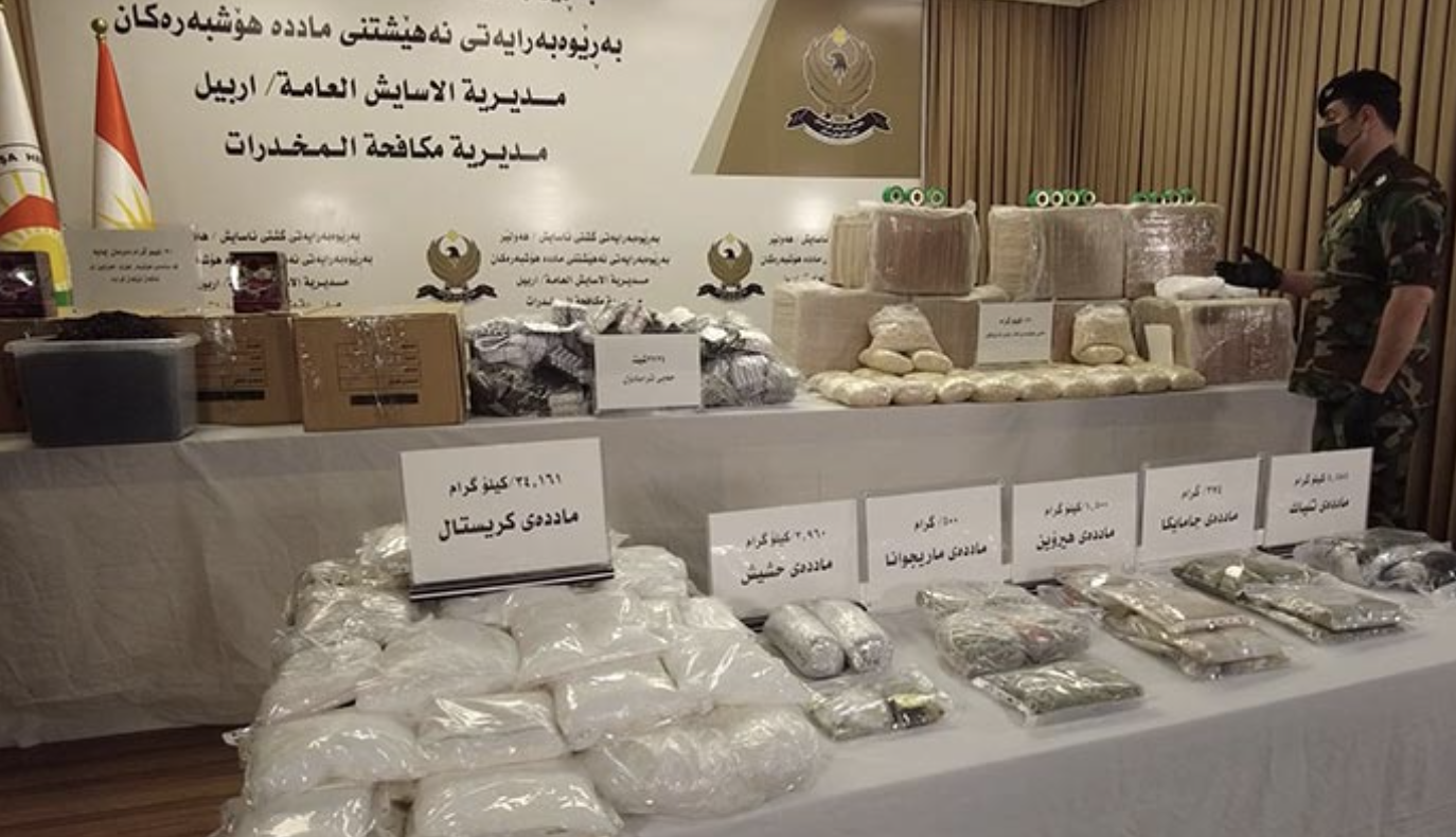 ئەنجوومەنی ئاسایشی هەرێمی کوردستان: 667 کەس بە تۆمەتی پەیوەندیدار بە ماددە سڕکەرەکانەوە دەستبەسەرکراون