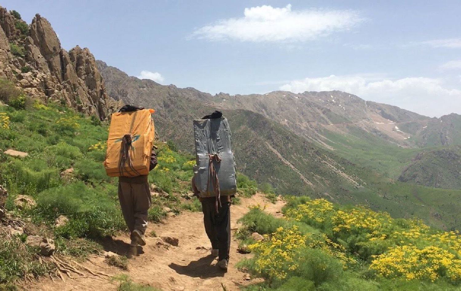 برینداربوونی دوو کۆڵبەر لە سنووری پارێزگای کرماشان