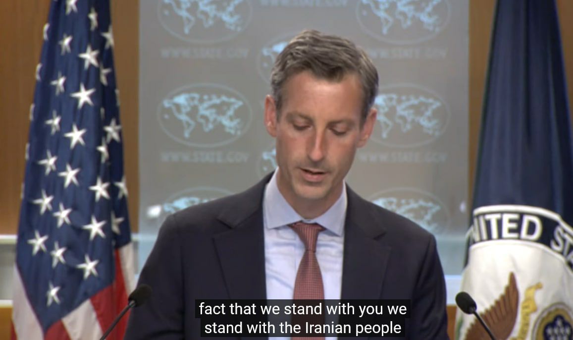 ئەمریکا هەڵوێستی خۆی بەرامبەر خۆپیشاندانەکانی خەڵکی ئێران ڕاگەیاند