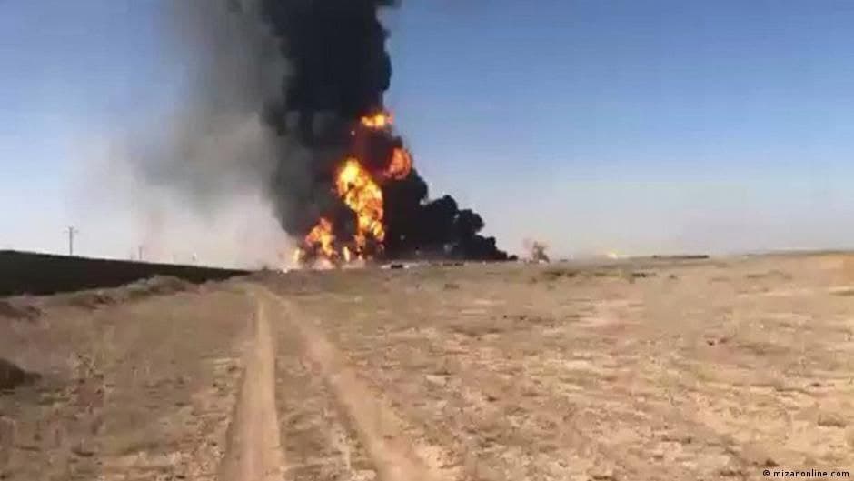 تەقینەوەیەکی گەورە لە خاڵی سنووری نێوان ئێران بەرەو گومرکی ''ئیسلام قەلعە''  ڕووی دا