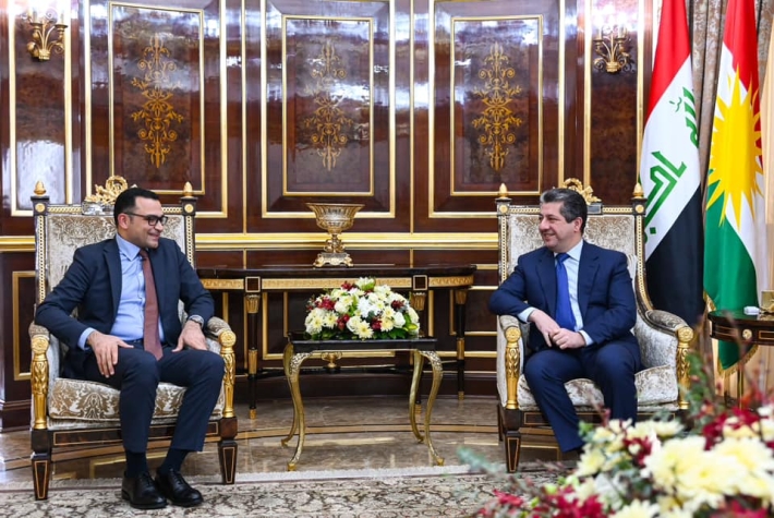 مەسرور بارزانی پێشوازی لە کونسوڵی گشتیی تورکیا کرد