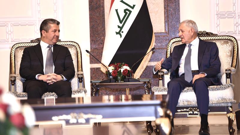 شاندی هەرێمی کوردستان لەگەڵ سەرۆک کۆماری عێراق کۆبوونەوە