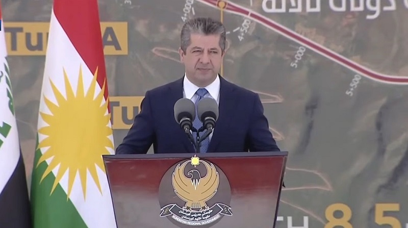 مه‌سروور بارزانی : گرینگییەكی زۆرمان لە هەموو ناوچەكان بە ڕێگەوبان وەك ژێرخانی ئابووری كوردستان داوە