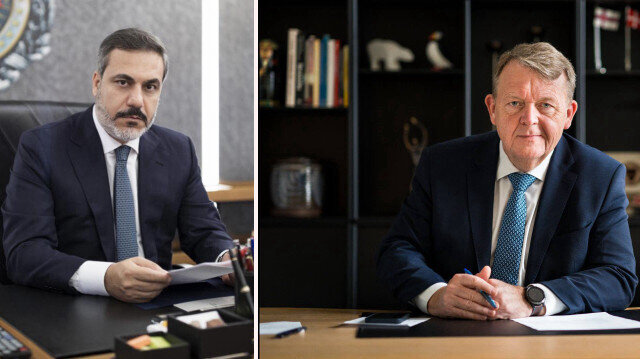 پەیوەندی تەلەفۆنی هاکان فیدان " وەزیری دەرەوەی تورکیا " لەگەڵ وەزیری دەرەوەی دانیمارک