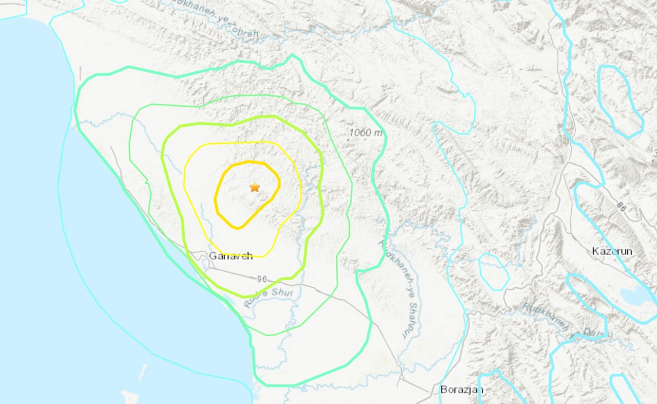 بوومەلەرزەیەکی بەهێز باشووری ئێرانی هەژاند