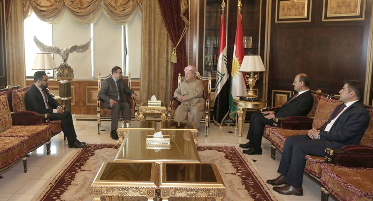 سەرۆك بارزانی پێشوازی لە سەلیم جبووری کرد