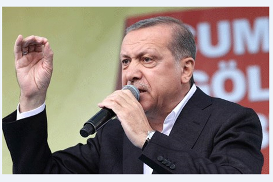 ئەردۆغان: پێویست بكات به‌رامبه‌ر 7 ده‌وڵه‌تدا ده‌وه‌ستینەوە