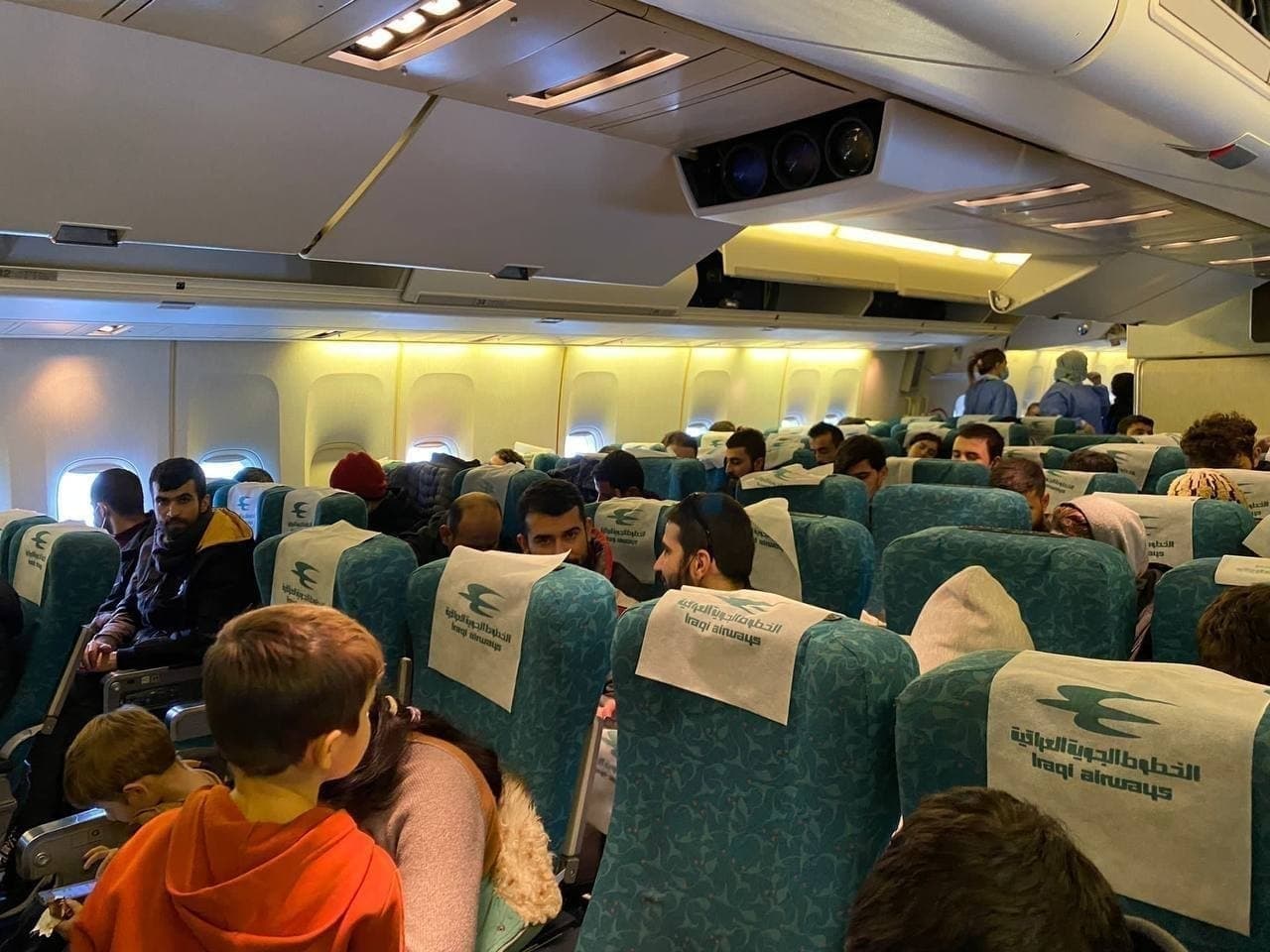 ڕاگەێندراوێک لە وەزارەتی گواستنەوەی عێراق ەوە سەبارەت بە گەڕانەوەی ٤١٧ کۆچبەری دیکەی سنوورەکانی نێوان بێلاڕووسیا و پۆڵەندا