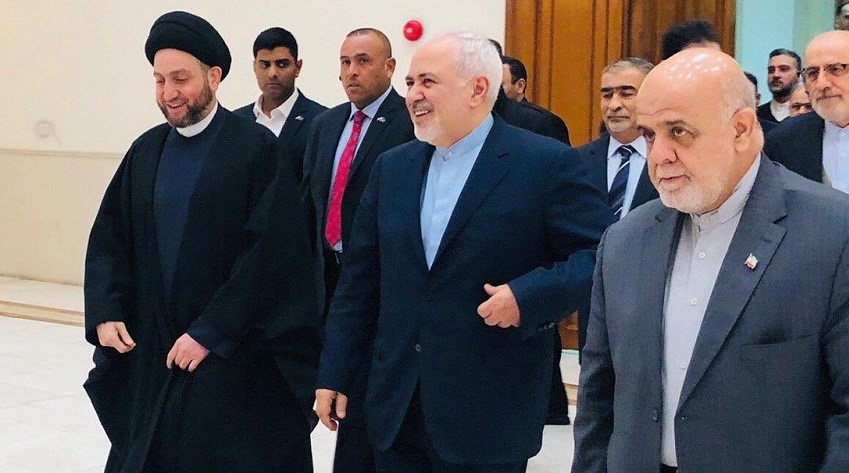 میدیاکانی عێراق : عەممار حەکیم لەگەڵ شاندی سەرۆکایەتی هاوپەیمانی عراقییوون پێشوازیان لە زەریف کرد