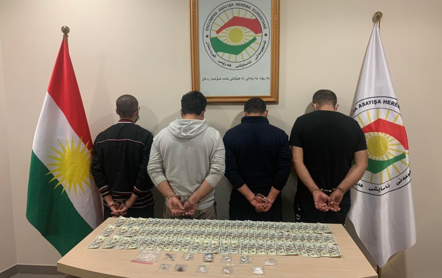 لە سۆران چوار کەس بە ماددەی هۆشبەرەوە دەستگیر کران