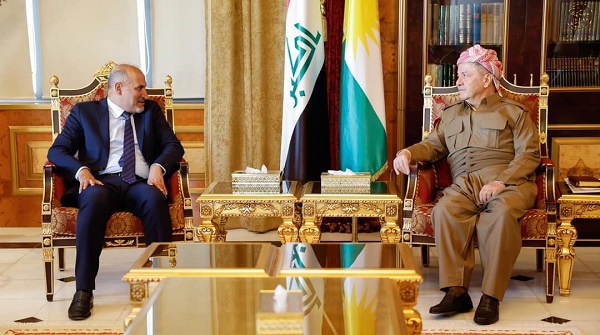 سەرۆك بارزانی پێشوازی لە سەرۆكی تەیاری (غەد)ی سووریا کرد