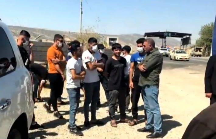 ئەو ٥٧ كۆچبەرەی ڕادەستی بەرەی نوسرە كرابون لە سوریا، گەیشتنەوە هەرێمی کوردستان