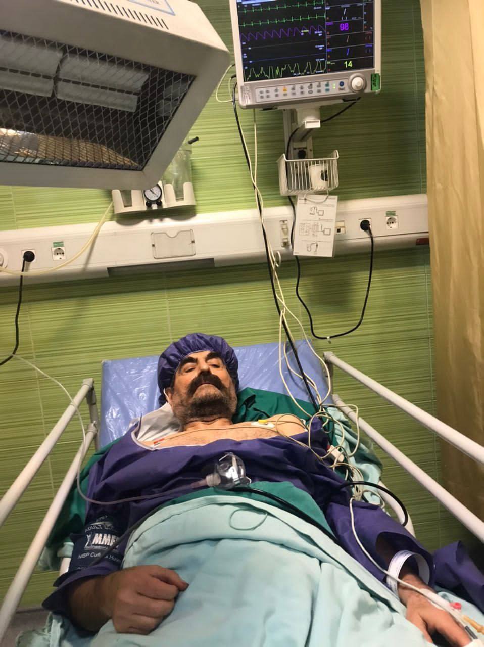 شەهرام نازری گەورە هونەرمەندی کوردی ڕۆژهەڵاتی کەوتە ژێر چاودێری تایبەت و چڕی پزیشکییەوە