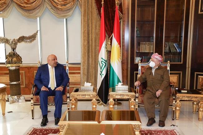 سەرۆك بارزانی پێشوازی لە پارێزگاری سەلاحەددین دەكات