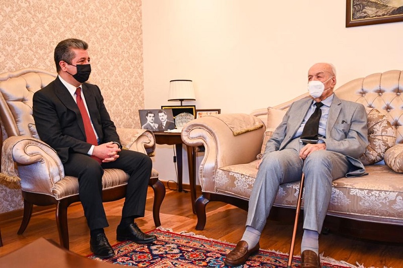 مەسروور بارزانی سەرۆکی حکوومەت سەردانی تێکۆشەری ناسراو موحسین دزەیی کرد