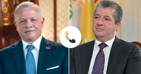 سەرۆکی حکوومەت و شای ئوردن دۆخی ناوچەکەیان تاوتوێ کرد