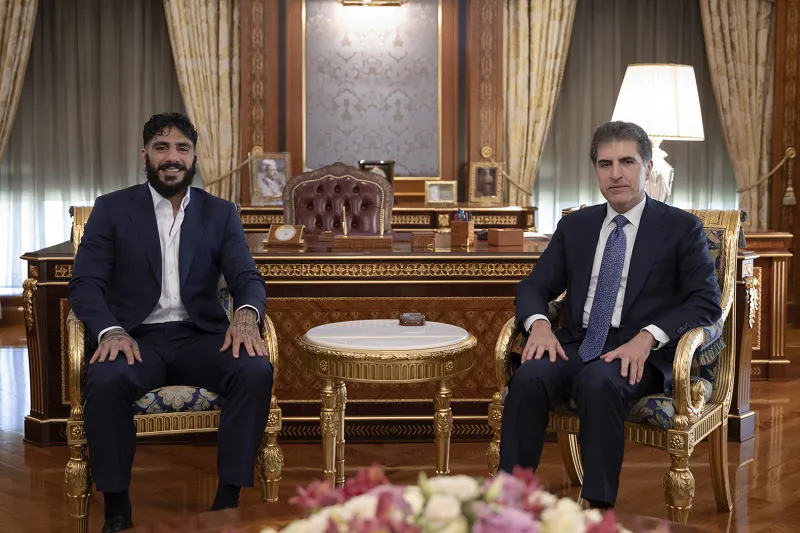 سەرۆکی ھەرێمی کوردستان، ده‌ستخۆشی لە پاڵەوانی نێودەوڵەتی نامۆ فازڵ کرد