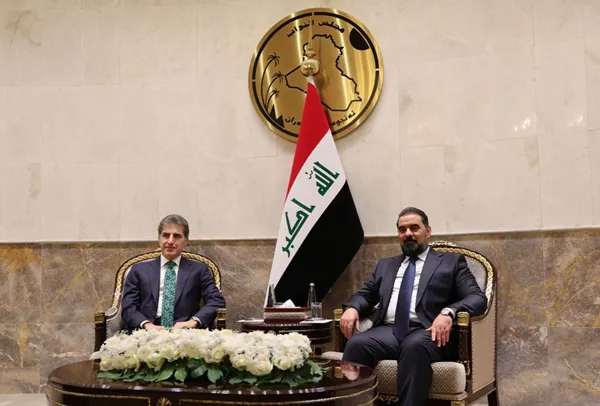 سەرۆکی هەرێمی کوردستان لەگەڵ سەرۆکی ئەنجوومەنی نوێنەرانی عێراق کۆبووەوە