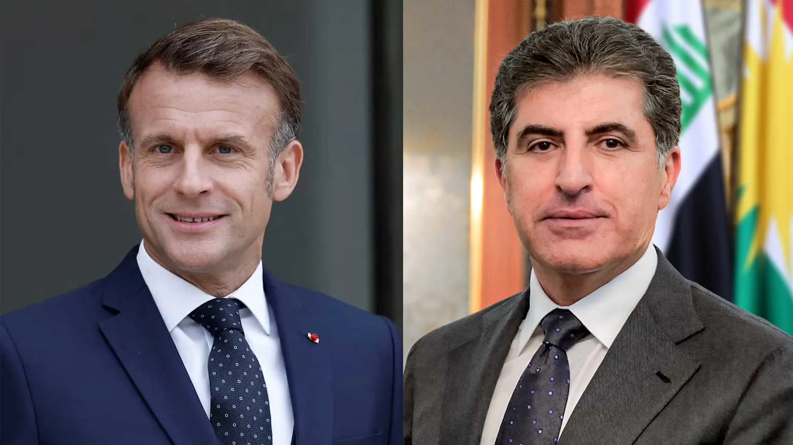 Başkan Neçirvan Barzani, Macron ile görüştü