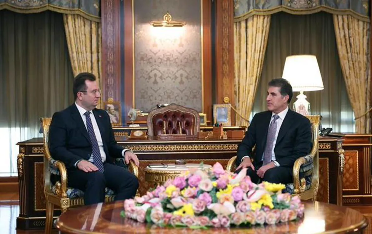 Nêçirvan Barzanî, balyozê Tirkiyê yê Erbîlê qebûl kir
