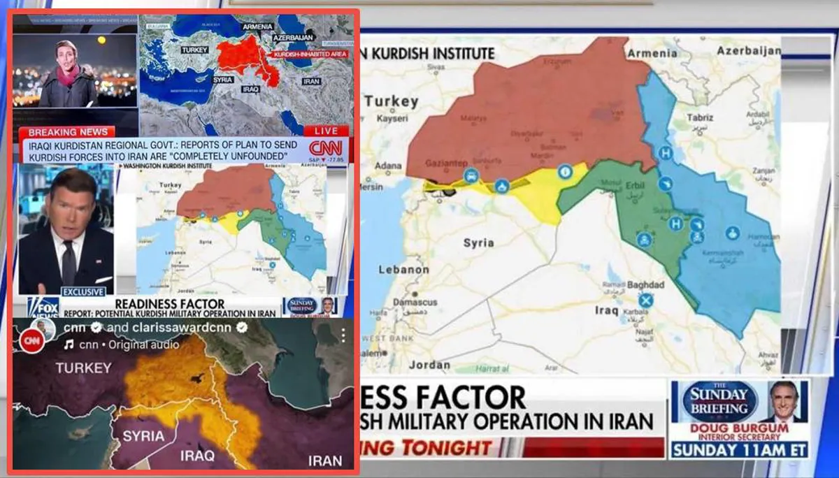 Tirkiye ji weşandina nexşeya Kurdistanê hêrs bû