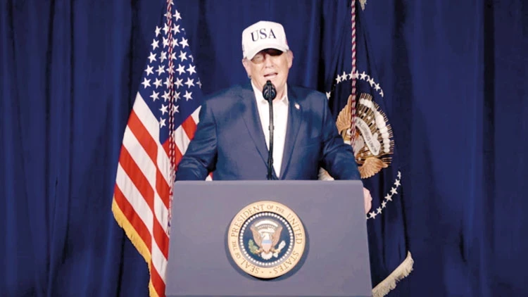 Trump: Me hê derba mezin li Îranê nexistiye