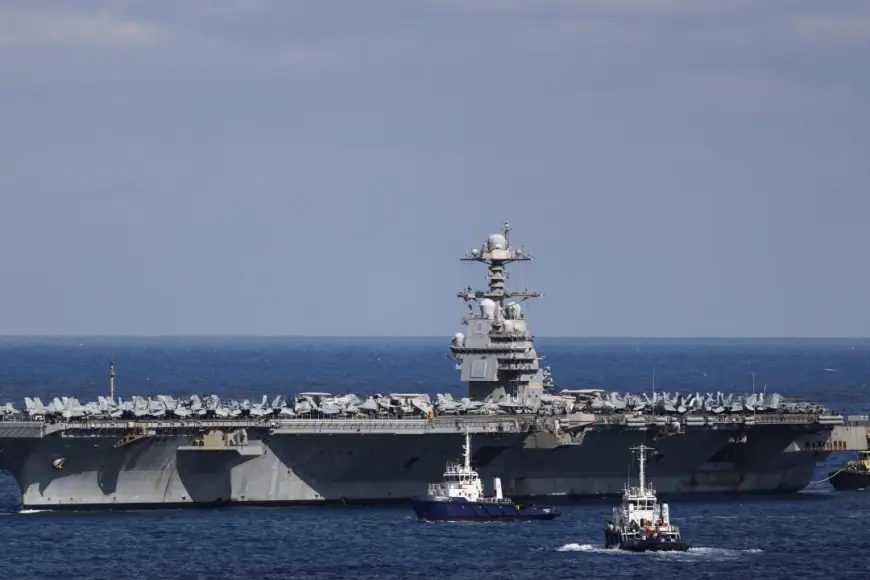 Mezintirîn keştiya firokihilgir a Amerîkayê USS Gerald R. Ford gihîşt Deryaya Sor