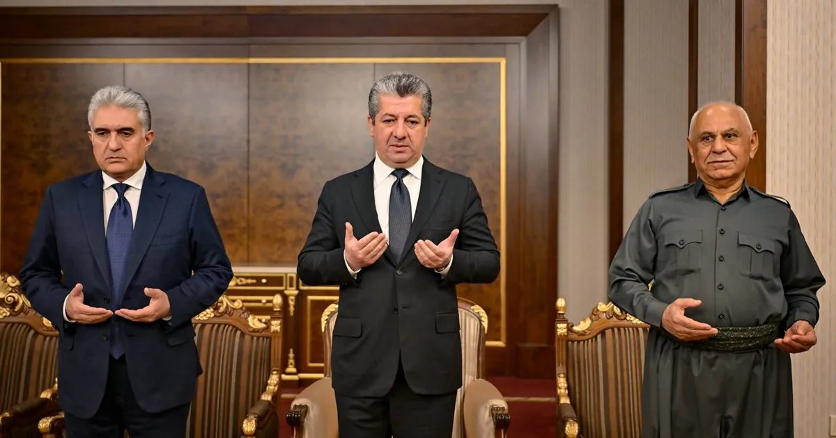 Mesrûr Barzanî beşdarî şîna Şêx Husên Şêx Mistefa bû