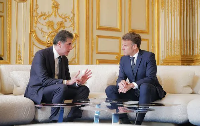 Neçirvan Barzani ile Macron görüştü