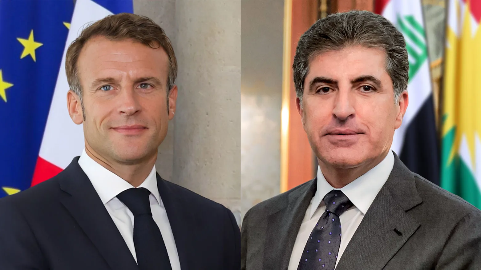 Neçirvan Barzani ve Macron bölgedeki durumu görüştü