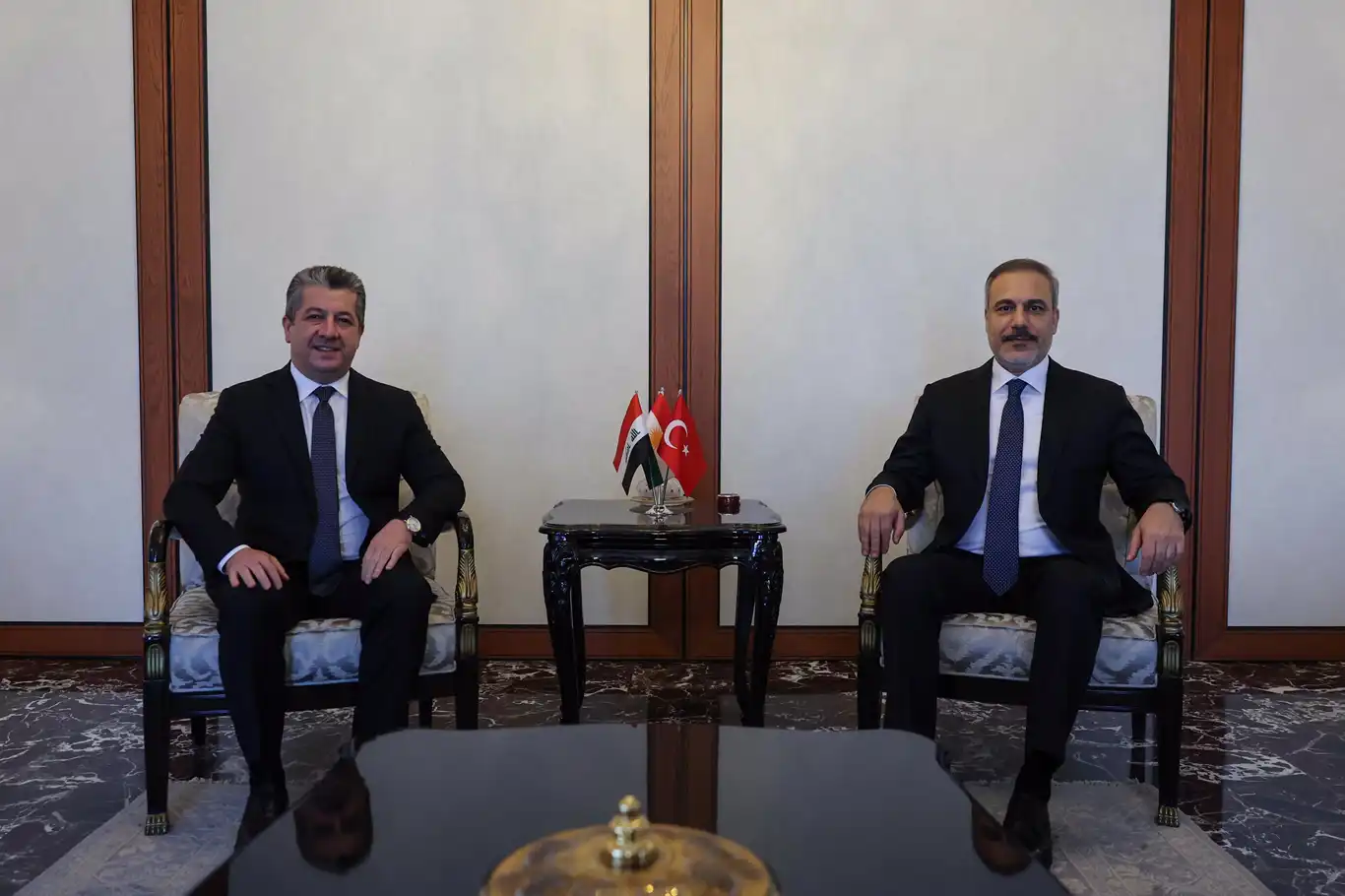 Mesrur Barzani ve Hakan Fidan görüştü
