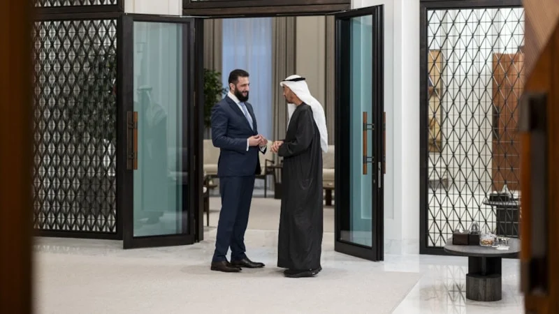 Şara, BAE'de Şeyh Nahyan ile bir araya geldi 