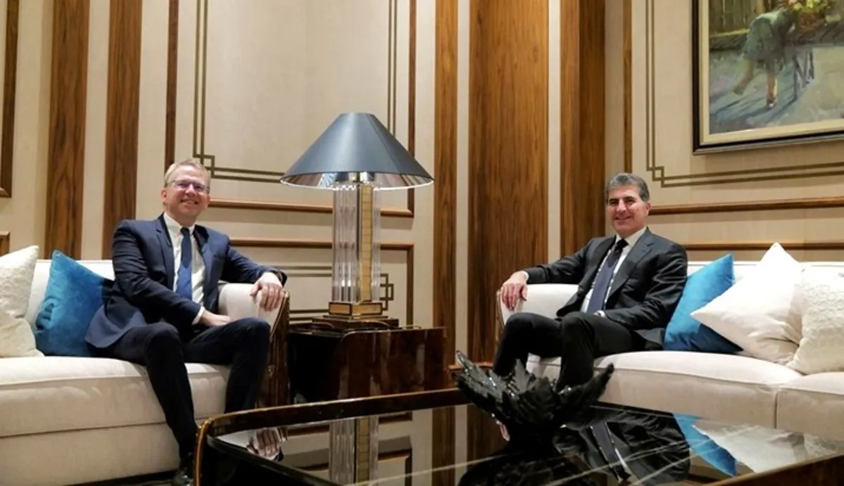 Nêçîrvan Barzanî û Balyozê Fransayê: Divê egirbes bibe aştiya mayînde