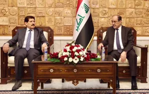 شاندی پارتی دیموکراتی کوردستان لەگەڵ سەرۆکی ھاوپەیمانی دەوڵەتی یاسا کۆبووەوە