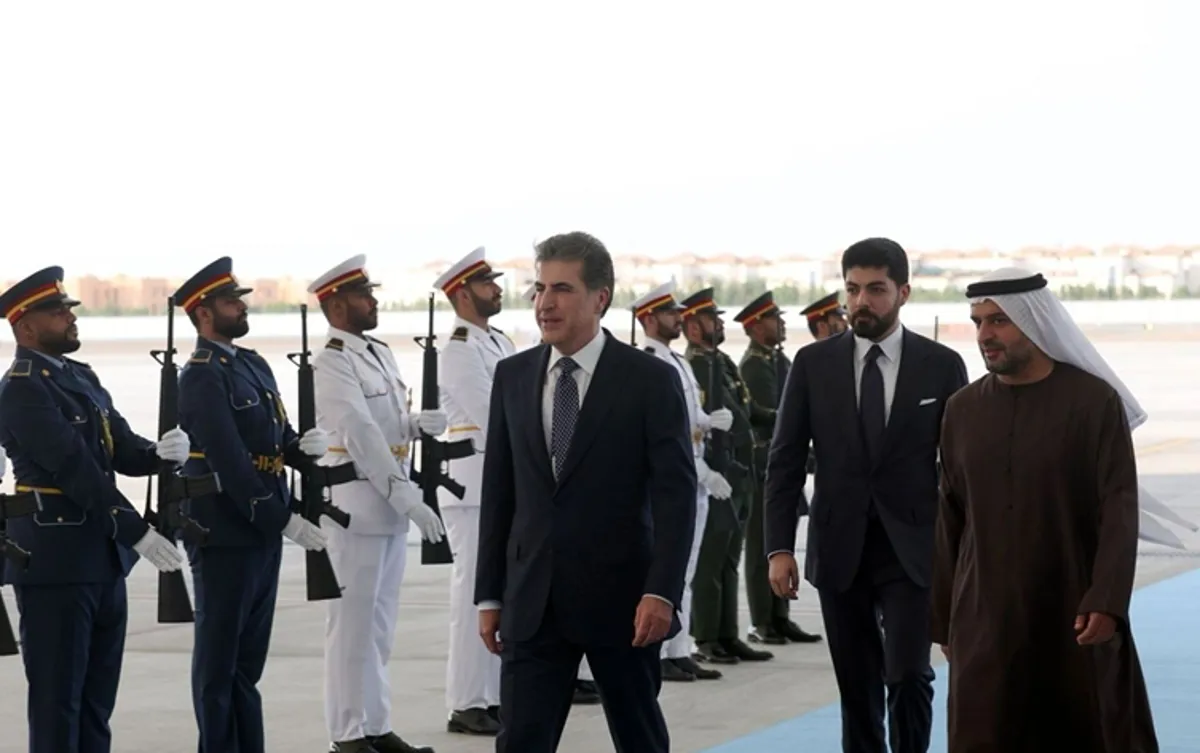 Neçirvan Barzani resmi temaslar için BAE’de