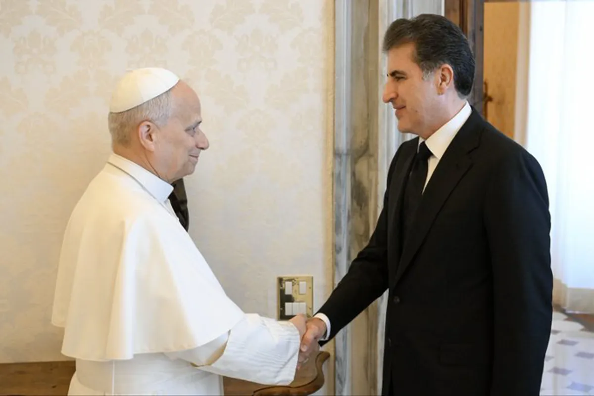 Nêçîrvan Barzanî li Vatîkanê bi Papa re  civiya