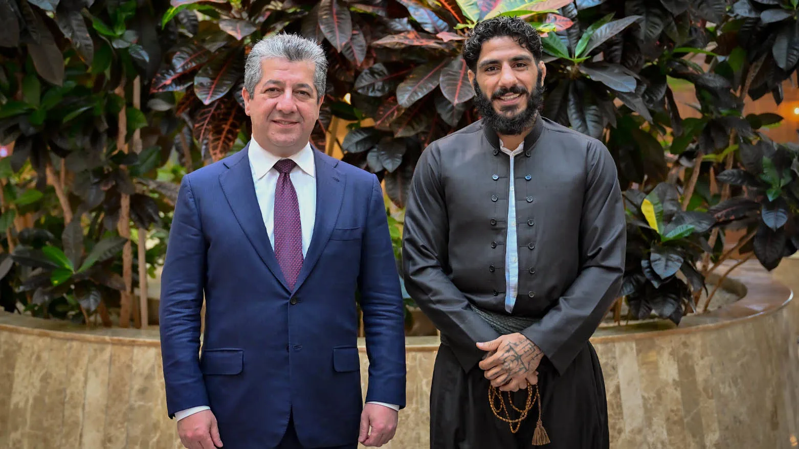 Mesrur Barzani, Kürt dövüşçü Namo Fazil ile görüştü 