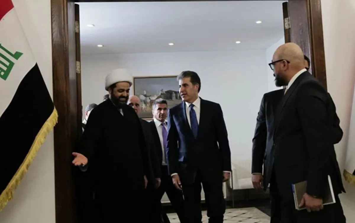 Neçirvan Barzani ile Kays Gazali Bağdat’ta bir araya geldi