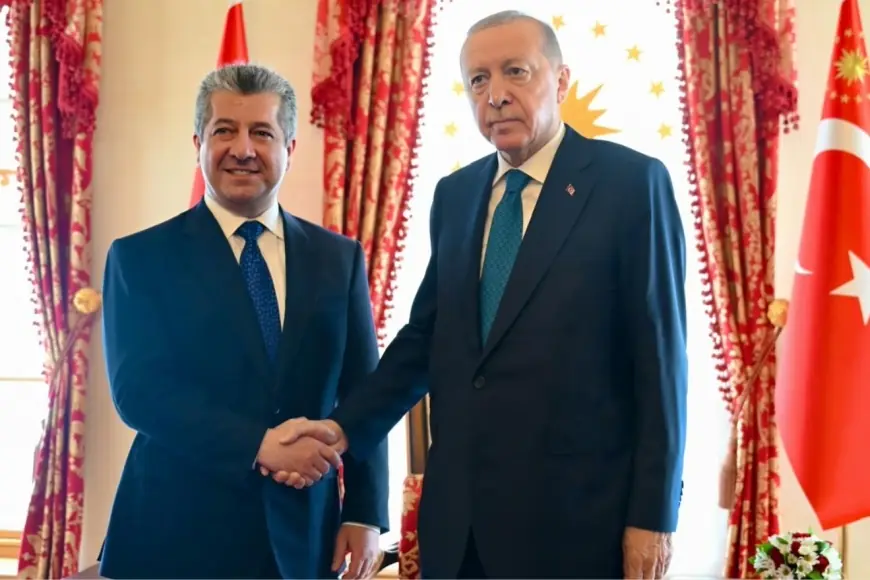 Mesrur Barzani ile Erdoğan görüştü