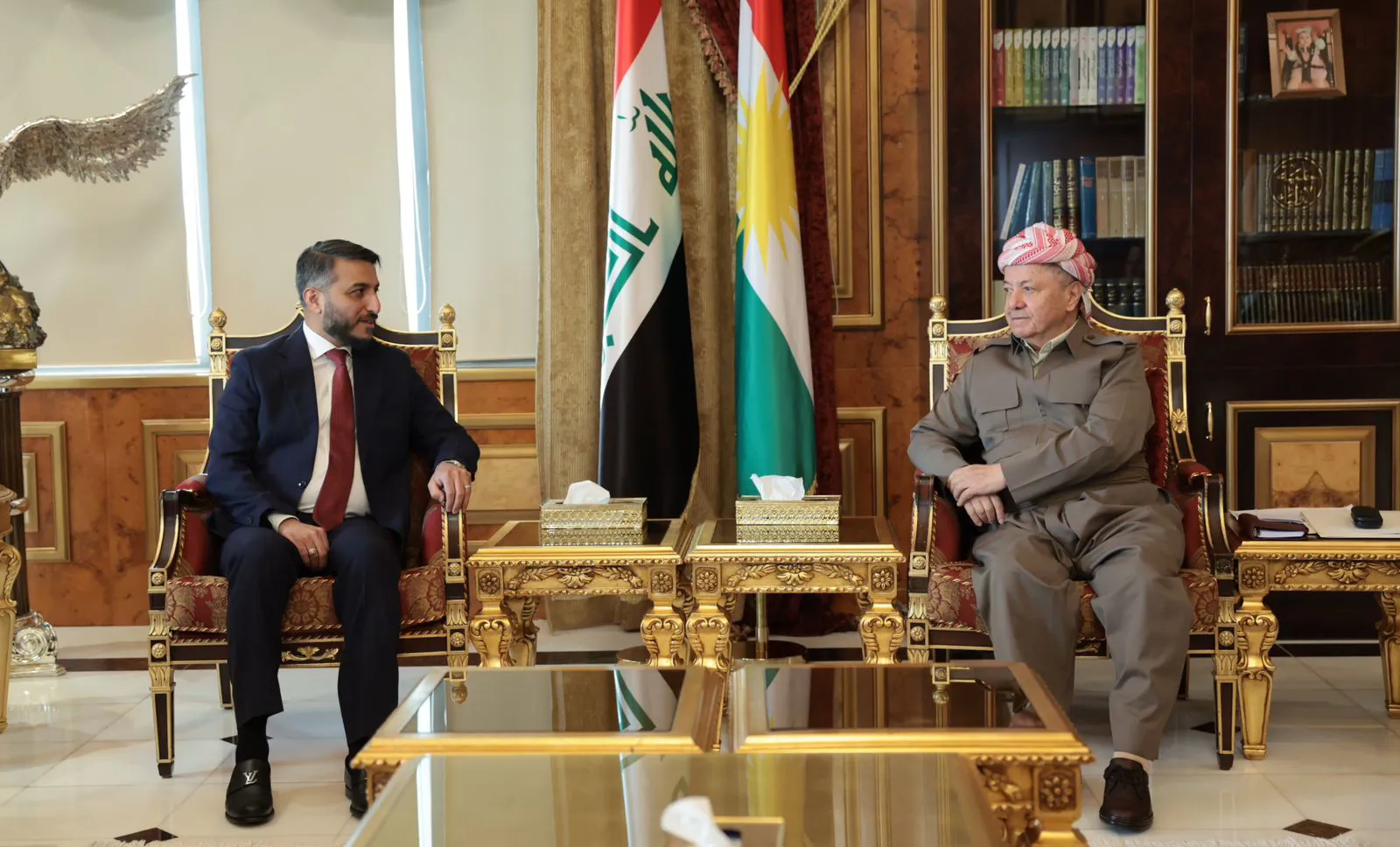 Mesud Barzani, Necef Valisi Yusuf Gennavi ile görüştü 