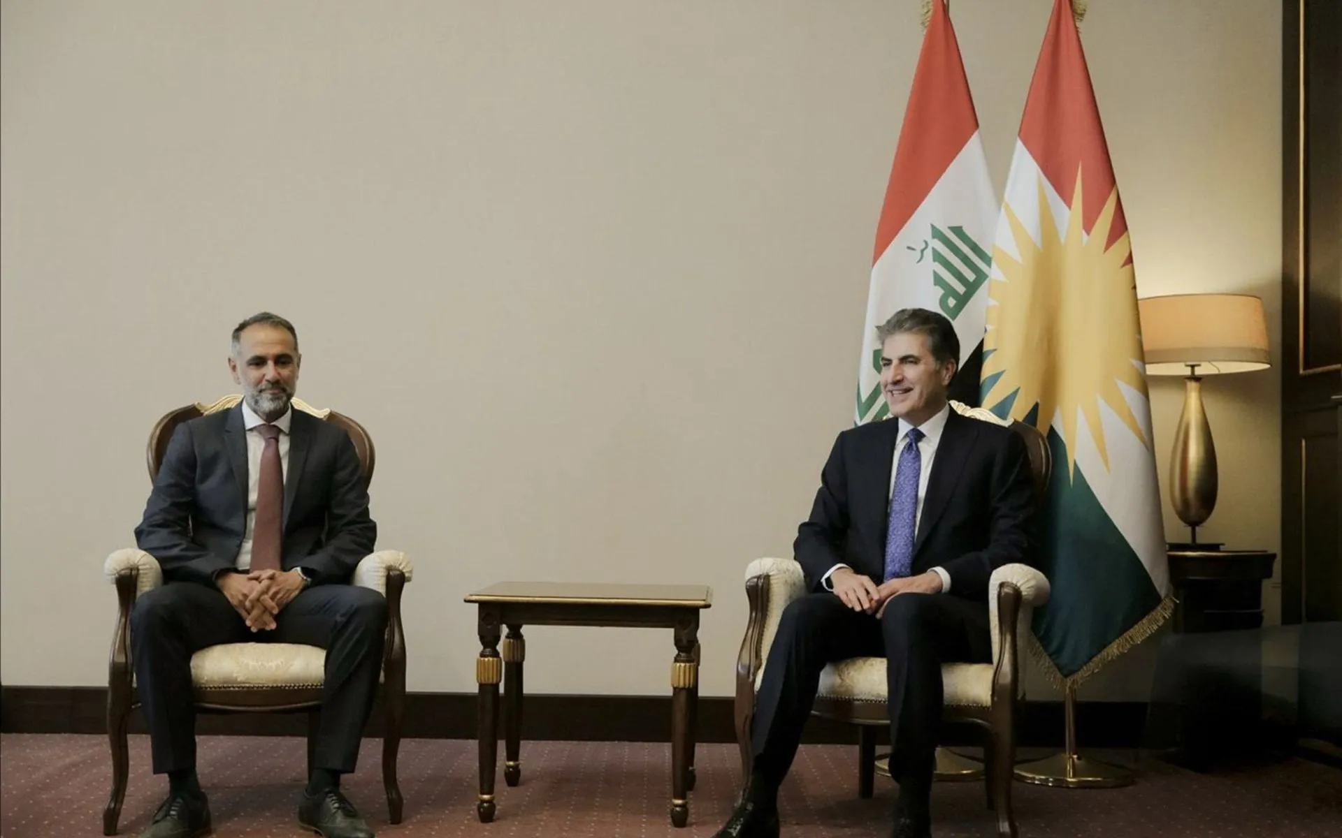 Neçirvan Barzani, İngiltere Büyükelçisi ile bir araya geldi