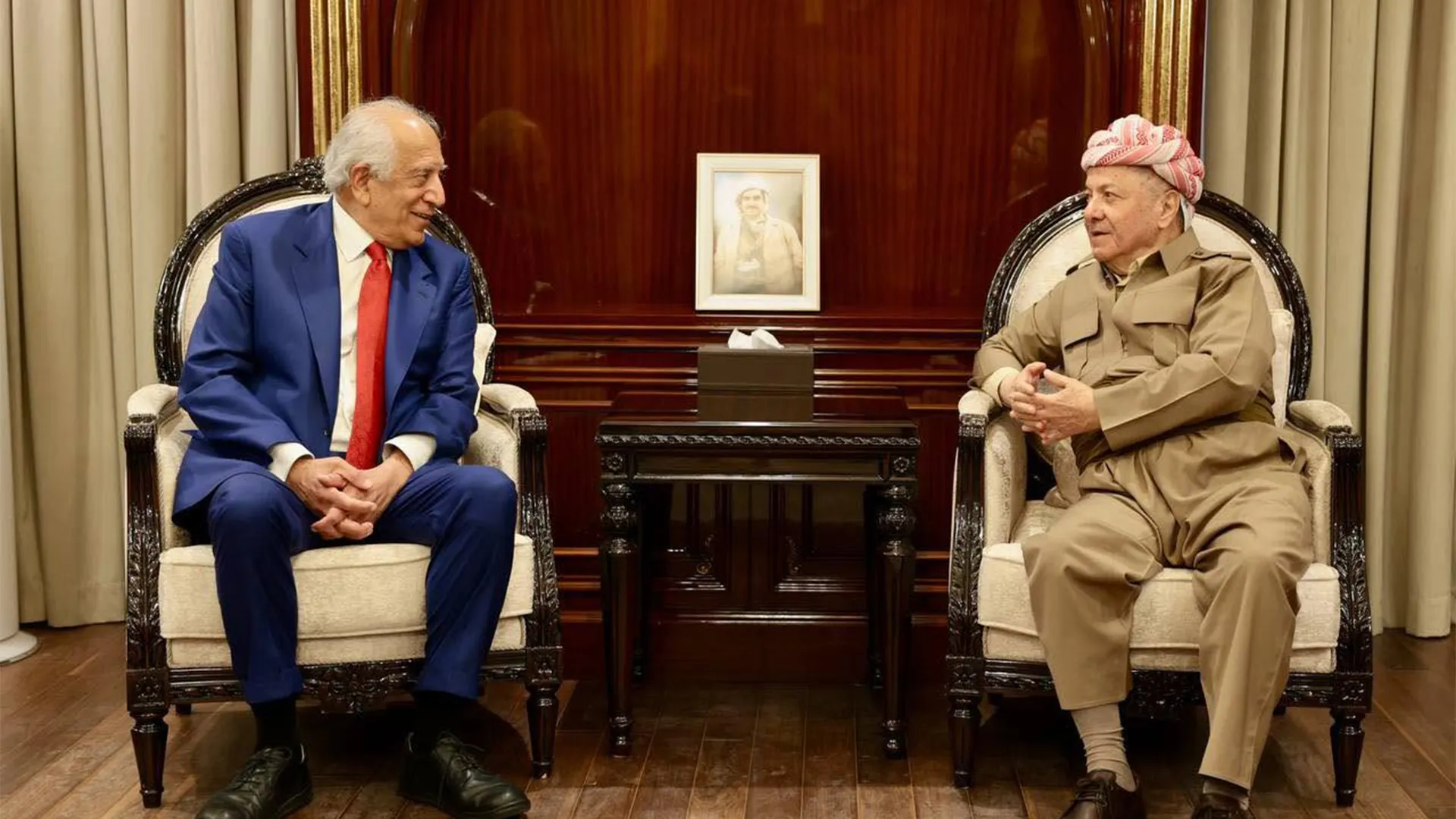 Mesud Barzani, Zalmay Khalilzad'ı kabul etti